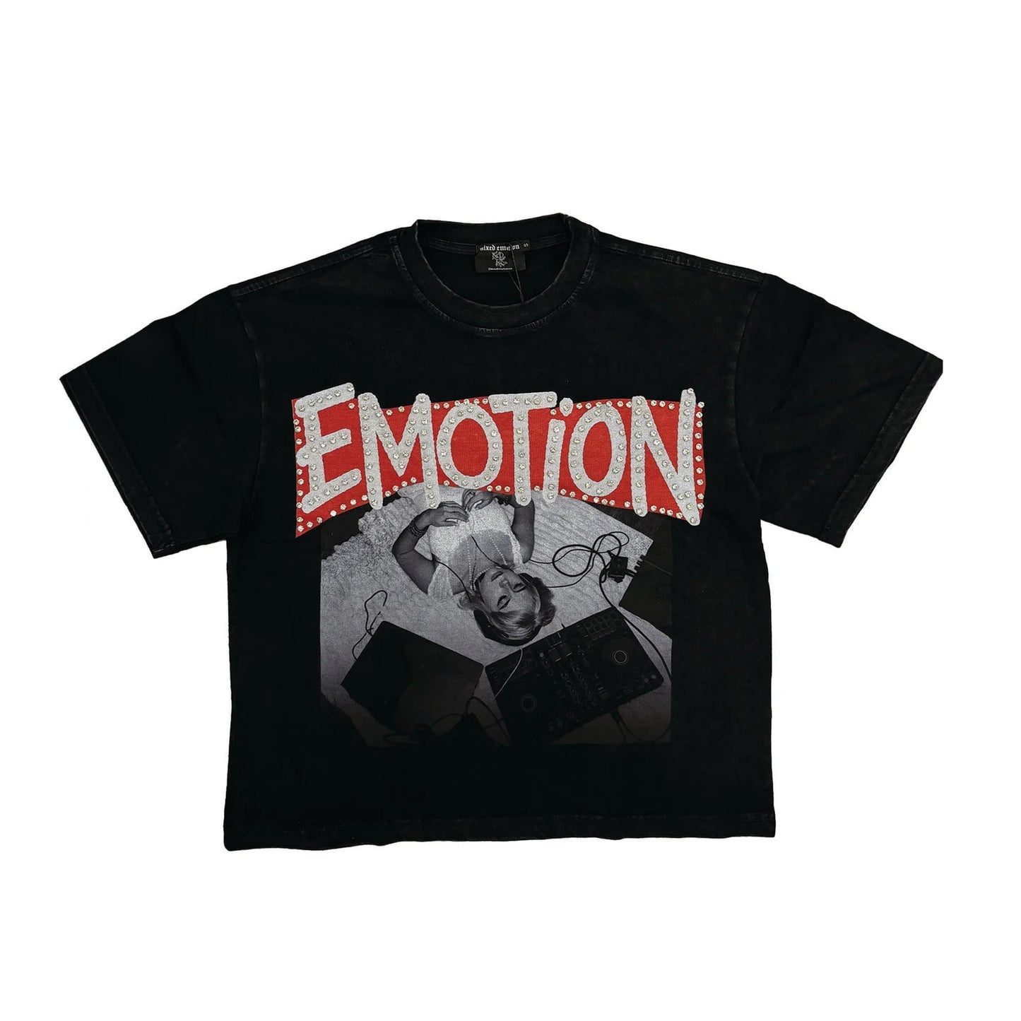 Mixed Emotional Brand Black Tunes Tee